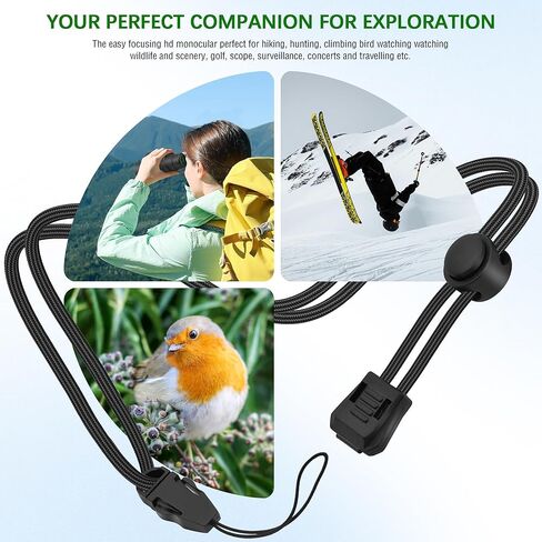 10x42 K9 Prism Waterproof Monocular Telescope for Wildlife Bird Watching Hunting Camping Travel Secenery in Kuwait
