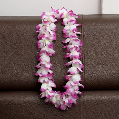 Yansanido 6 Pcs Thicken 41 Inch Purple Hawaiian Leis for Graduation Party, Dance Party, Photo Prop in Outdoors (6 Pcs) in Saudi Arabia
