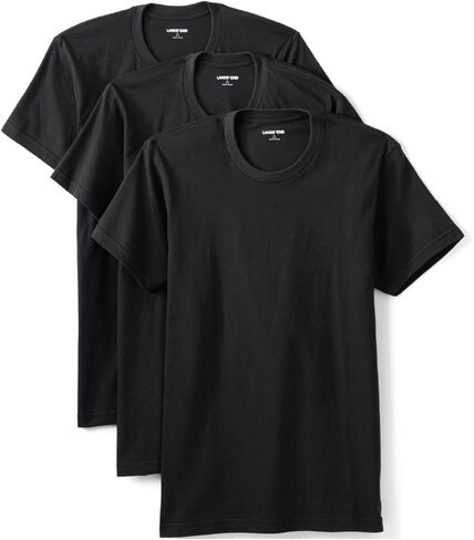 Lands' End Men's Crewneck Undershirt 3 Pack in Saudi Arabia