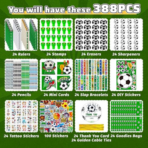364 Pcs Baseball Party Favors 24 Sets Baseball Goodie Bag Stuffers Mini Cards Pencil Sharpener Eraser Tattoos Stickers Bracelets for Team Gift Ideal Baseball Birthday Party Decorations Supplies in Saudi Arabia