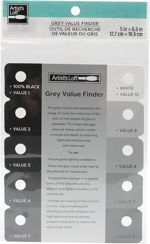 Artist's Loft Gray Scale Finder, 12 Pack in Kuwait