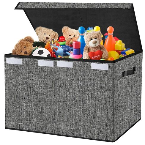 Pantryily Toy Storage Box for Girls, Large Kids Toy Chest Boxes Organizers and Storage with Lids & Handles for Nursery,Playroom 24.5"x13"x16"(Pink) in Saudi Arabia