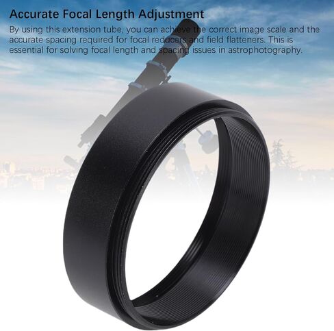 أنبوب تمديد تلسكوب LICAEVEY M48x0.75، موسع طول سبائك الألومنيوم 12 مم للتصوير الفلكي، مع خيوط داخلية مضادة للانعكاس in Kuwait
