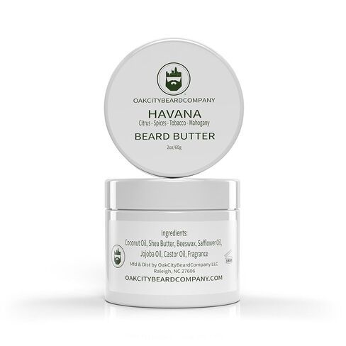 Oak City Beard Company - Havana - 4 Ounce - Beard Butter - Citrus - Spices - Tobacco - Leather - Beard Conditioner in Saudi Arabia