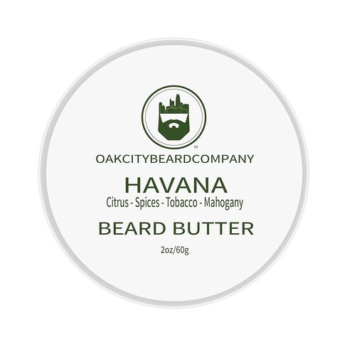 Oak City Beard Company - Havana - 4 Ounce - Beard Butter - Citrus - Spices - Tobacco - Leather - Beard Conditioner in Saudi Arabia