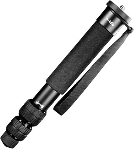 Vikye كاميرا Monopod مصنوعة من سبائك الألومنيوم بارتفاع 61 بوصة قابلة للتعديل لإعدادات الكاميرا المزدوجة، فضي in Kuwait