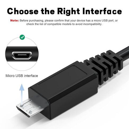 سلك كابل شاحن نقل البيانات USB VMC-MD4 بديل متوافق مع Sony A77 II، A68، A6100، A6400، A6600، Cyber-Shot DSC-HX400، DSC-RX100 III، DSC-WX100، DSC-WX150 كاميرا رقمية، 3.3FT in Kuwait