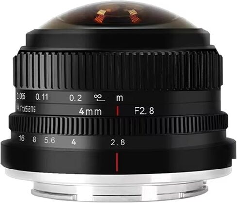عدسة 4 مم F2.8 225 درجة عين السمكة الدائرية MF Prime لكاميرات Sony E لكاميرات Fujifx Micro 4/3 Mount ممتازة (Can EF-M) in Kuwait