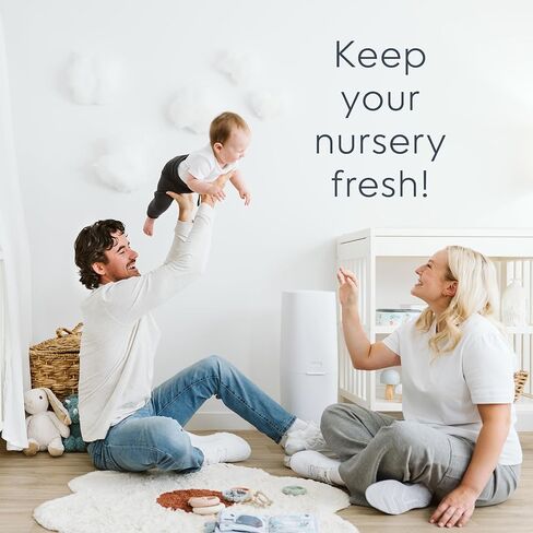 Diaper Genie Premier Diaper Pail Gift Set | Hands-Free Odor Control with Foot Pedal | High-Capacity Diaper Trash Can | Includes 2 Jumbo+ Refills (Holding up to 2,160 Newborn Diapers) in Kuwait