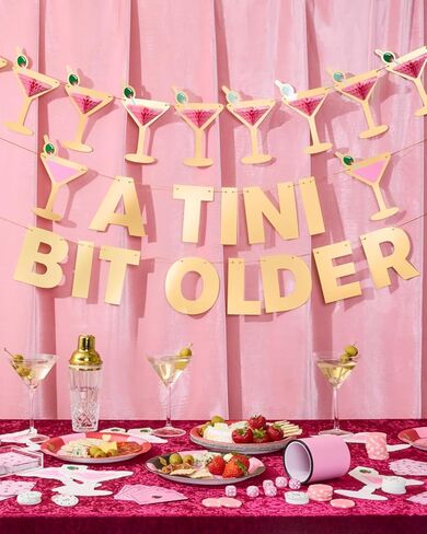 xo, Fetti Martini 3D Pop Up Gold Foil Banner - 5 Ft. | Bachelorette Decoration, Birthday Party Sign, Casino Decor, Girl Cocktail Backdrop, Vegas Photo Booth Background in Kuwait