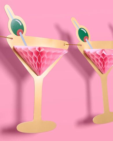 xo, Fetti Martini 3D Pop Up Gold Foil Banner - 5 Ft. | Bachelorette Decoration, Birthday Party Sign, Casino Decor, Girl Cocktail Backdrop, Vegas Photo Booth Background in Kuwait