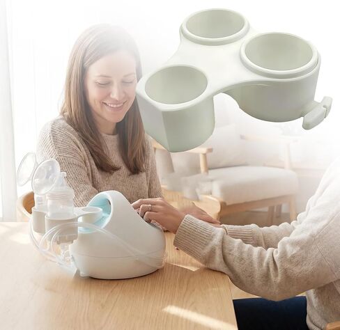 ملحق حامل الزجاجة لمضخة الثدي Spectra S1 S2، وحدة تخزين مزدوجة ومنظم خرطوم لملحقات Spectra (فتحة مربعة/نماذج جديدة)، محطة ضخ مضادة للانسكاب وهدية مثالية للأمهات الجدد in Kuwait