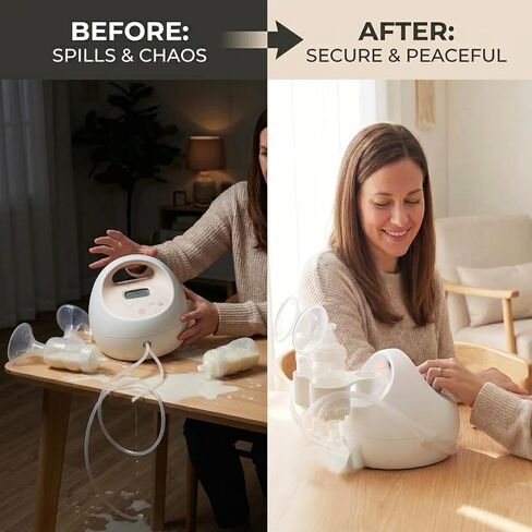ملحق حامل الزجاجة لمضخة الثدي Spectra S1 S2، وحدة تخزين مزدوجة ومنظم خرطوم لملحقات Spectra (فتحة مربعة/نماذج جديدة)، محطة ضخ مضادة للانسكاب وهدية مثالية للأمهات الجدد in Kuwait