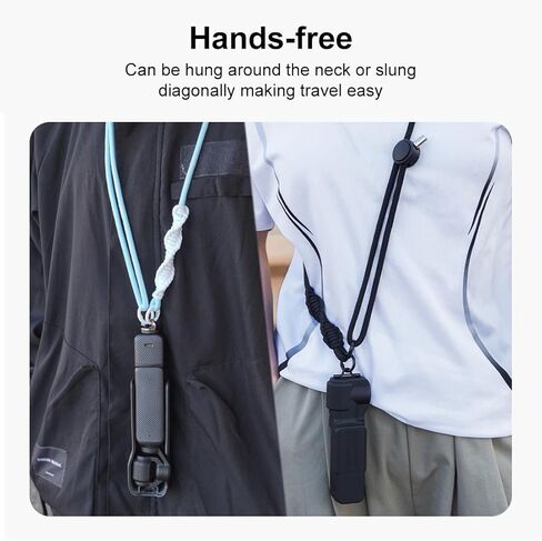 Sports Camera Lanyard Long Adjustable Anti-lost Rope for DJI OSMO Pocket 3 / Insta360 X5 in Kuwait