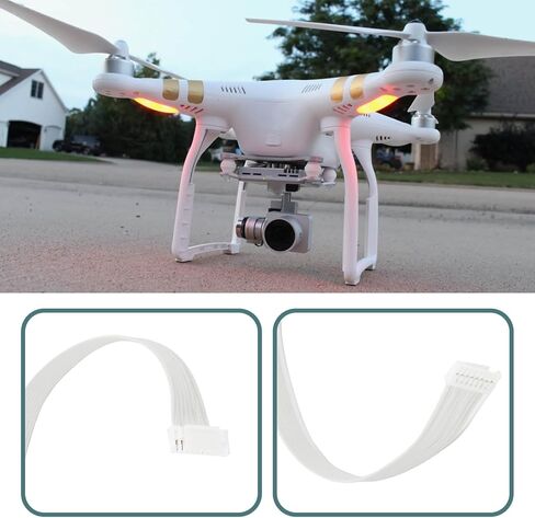 2 قطعة كابل كاميرا بدون طيار 8 دبابيس متوافق مع DJI Phantom 3 Standard RC 2.7 K 15 سم in Kuwait