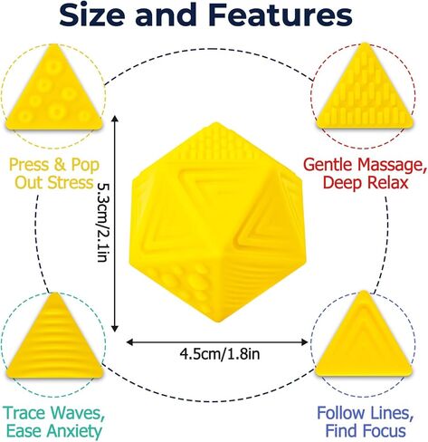 Quiet Sensory Fidget Worry Stone for Kids 3+ & Adults – Silicone Textured Tube Toy for Autism, ADHD & Anxiety, Calming Focus & Stress Relief Tool in Saudi Arabia