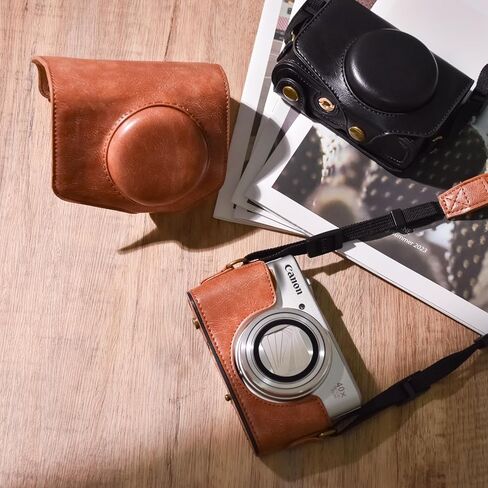 kinokoo PU Leather Camera Case and Screen Protector Copmaptible for Canon Powershot SX730 SX740 HS Camera in Kuwait