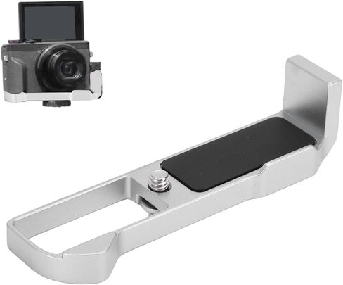 LICAEVEY Plate for G7X3 Camera, Aluminum Alloy L Bracket with Cold Shoe Mount and Non Slip Rubber Pad, Compatible with Tripods and Stabilizers (Black) in Kuwait
