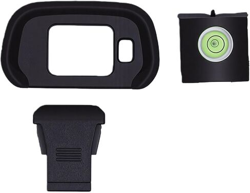 LICAEVEY Camera Eyecup Hot Shoe Cover Spirit Level Kit, Seamless Fit Soft Silicone Eyecup Anti Dust Protection with Built in Bubble Level for R7 Camera in Kuwait