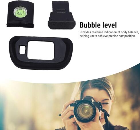 LICAEVEY Camera Eyecup Hot Shoe Cover Spirit Level Kit, Seamless Fit Soft Silicone Eyecup Anti Dust Protection with Built in Bubble Level for R7 Camera in Kuwait