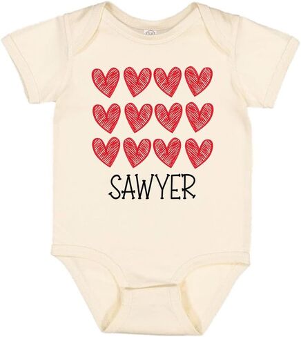 TATY Kids Hearts Sawyer Baby Infant Bodysuit in Saudi Arabia