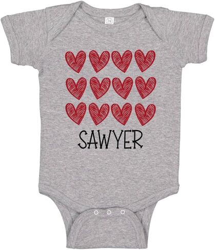 TATY Kids Hearts Sawyer Baby Infant Bodysuit in Saudi Arabia