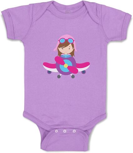 Cute Rascals Custom Baby Bodysuit Pilot Girl Airplane Professions Others Funny Boy & Girl Baby Clothes in Kuwait