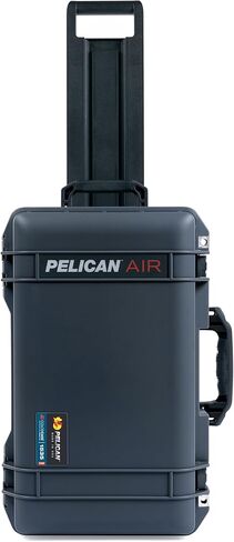 Charcoal Pelican Air 1535 Carry-on Case - with Pick & Pluck Foam - Black Handles & Latches. in Saudi Arabia