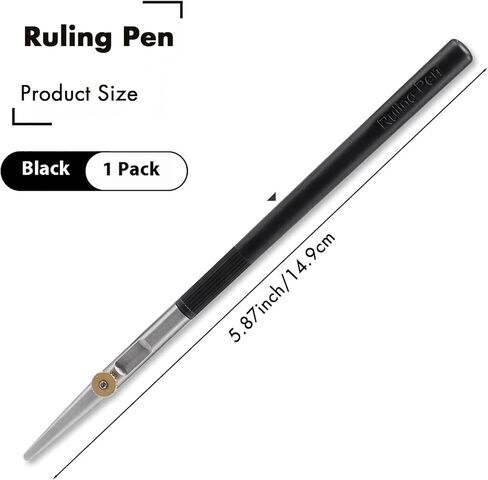 Ruling Pen for Masking Fluid - Precision Tool for Fine Line Drawing, Technical Cartography, Calligraphy - Compatible with Drawing Ink, Indian Ink, Gouache and More in Saudi Arabia