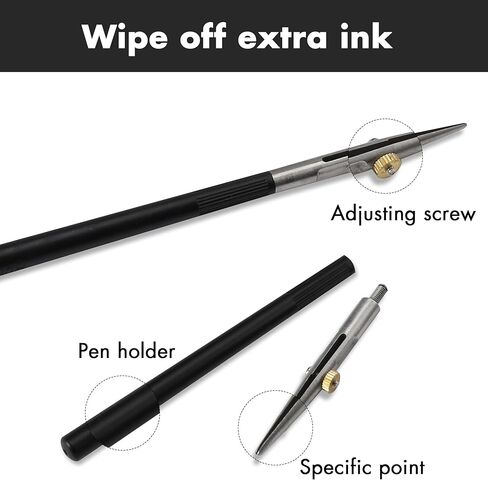Ruling Pen for Masking Fluid - Precision Tool for Fine Line Drawing, Technical Cartography, Calligraphy - Compatible with Drawing Ink, Indian Ink, Gouache and More in Saudi Arabia