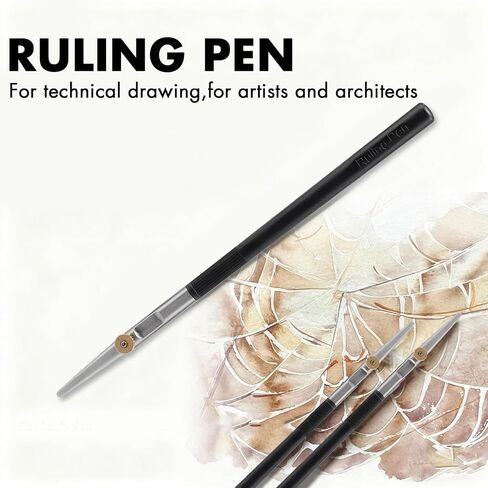 Ruling Pen for Masking Fluid - Precision Tool for Fine Line Drawing, Technical Cartography, Calligraphy - Compatible with Drawing Ink, Indian Ink, Gouache and More in Saudi Arabia
