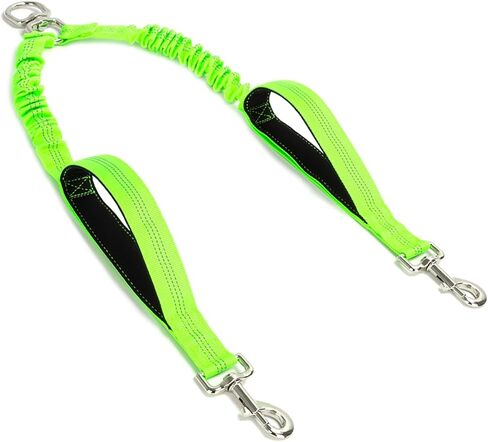 Dual Dog Leash Coupler Double Control Padded Handle for 2 Large Dogs in Saudi Arabia
