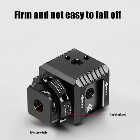Camera Flashes Mount with 3 Cold Shoe Ports for Microphones and Lighting Attachments Camera Rigs in Kuwait