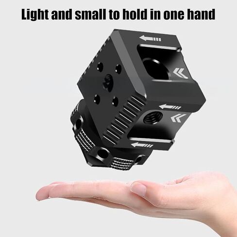 Camera Flashes Mount with 3 Cold Shoe Ports for Microphones and Lighting Attachments Camera Rigs in Kuwait