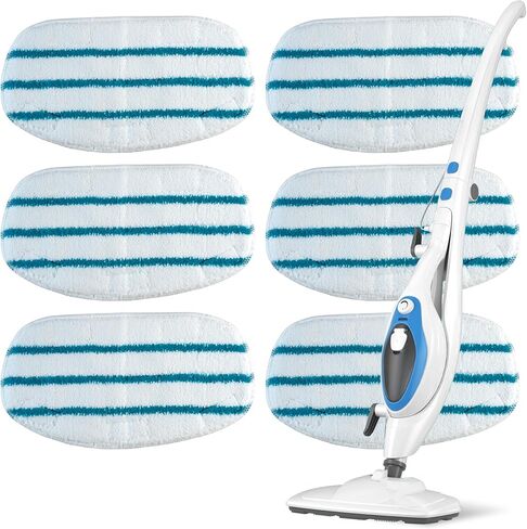 ممسحة بخارية من الألياف الدقيقة لـ PurSteam ThermaPro 10 في 1 قابلة للغسل وقابلة لإعادة الاستخدام من Blue Stars - عبوة من 10 قطع in Kuwait