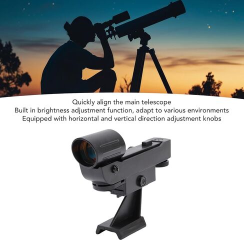 Red Dot Finderscope، محدد منظر LED Dot مع تعديل السطوع للتلسكوبات الفلكية 80EQ SE SLT PS Series، شريحة في قوس in Kuwait