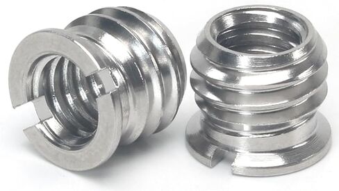 Stainless Steel 1/4"-20 Female to 3/8"-16 Male Convert Screw Adapter 2 Pieces 10.5mm Height in Saudi Arabia