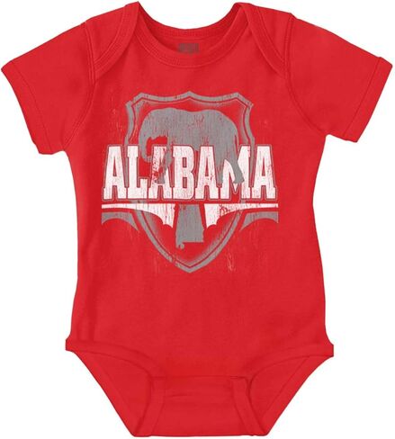 بريسكو براندز ألاباما AL State Pride Elephant Baby Romper للأولاد والبنات in Kuwait