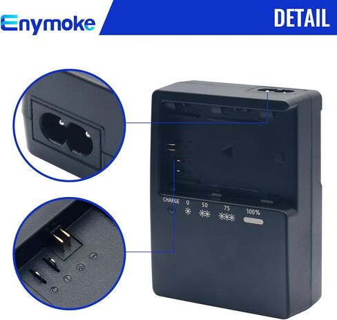 LP-E6 Battery Charger Compatible with Canon LP-E6 LC-E6 LC-E6N LC-E6NH Batteries for Canon EOS R R5 R5C R6 6D 7D 5D 5DS 5DS R 6D Mark II 7D Mark II 60D 70D Cameras Power Supply in Kuwait