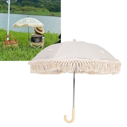 Baby Outdoor Parasols, Baby Stroller Parasol Umbrella with Adjustable Clamp, Toddler Parasol for Trolley Wheelchair Beach Chair, Outdoor Activities (Beige with in Kuwait