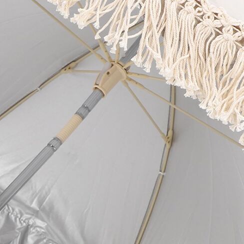 Baby Outdoor Parasols, Baby Stroller Parasol Umbrella with Adjustable Clamp, Toddler Parasol for Trolley Wheelchair Beach Chair, Outdoor Activities (Beige with in Kuwait