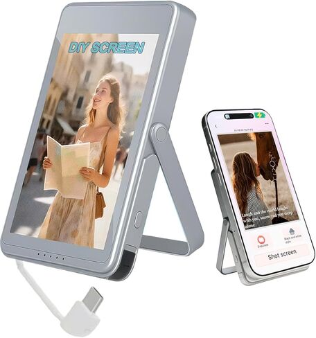 7.3" 6-Color E-Paper Picture Frame, Full Charge Works for Over 1-Year, APP Scheduled Switching, Wireless Digital Display with Walnut Finish for Desktop & Wall in Kuwait