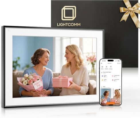 إطار صور رقمي 10.1 بوصة إطار صور رقمي واي فاي مع مساحة تخزين 64 جيجابايت، شاشة IPS تعمل باللمس، مشاركة فورية للتطبيقات، تدوير تلقائي، للآباء والعائلة in Kuwait