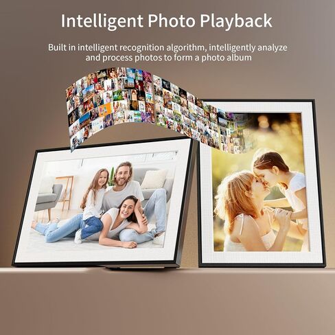 إطار صور رقمي 10.1 بوصة إطار صور رقمي واي فاي مع مساحة تخزين 64 جيجابايت، شاشة IPS تعمل باللمس، مشاركة فورية للتطبيقات، تدوير تلقائي، للآباء والعائلة in Kuwait