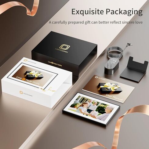 إطار صور رقمي 10.1 بوصة إطار صور رقمي واي فاي مع مساحة تخزين 64 جيجابايت، شاشة IPS تعمل باللمس، مشاركة فورية للتطبيقات، تدوير تلقائي، للآباء والعائلة in Kuwait