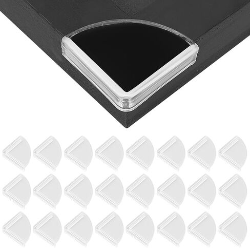CREATCABIN 40Pcs Table Corner Protectors Edge Guards Corner Cushion Slim Clear securety Edge Bumpers Cushion Transparent Covers Protector Proof for Home Furniture Table Windows Cabinet 11.8 Inch in Kuwait
