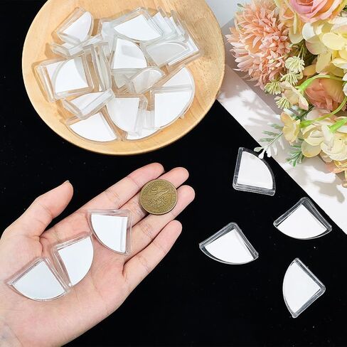 CREATCABIN 40Pcs Table Corner Protectors Edge Guards Corner Cushion Slim Clear securety Edge Bumpers Cushion Transparent Covers Protector Proof for Home Furniture Table Windows Cabinet 11.8 Inch in Kuwait