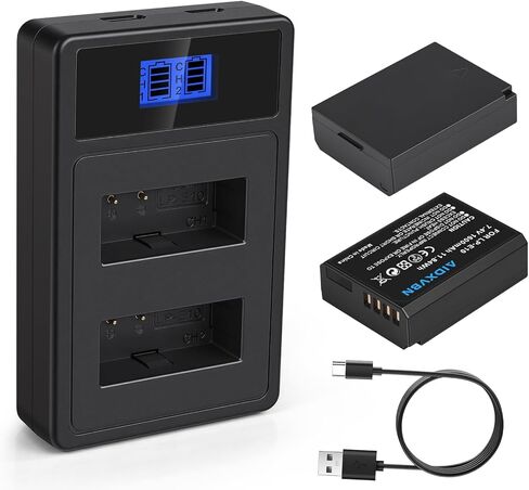 عبوتان من بطاريات بديلة LP-E10، شاحن USB مزدوج سريع لكاميرات Canon EOS Rebel T3، T5، T6، T7، T100، Kiss X50/X70/X80/X90، 1100D، 1200D، 1300D، 1500D، 4000D in Kuwait