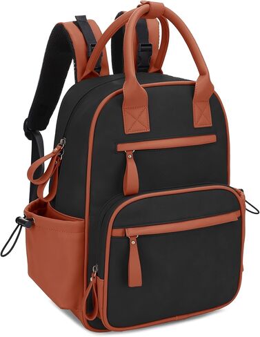 JESSIE & JAMES Saturday EDC Diaper Bag Backpack Multi Function Diaper Bag with Changing Pad & Stroller Straps_Brown in Kuwait