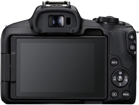 Canon EOS R50 Mirrorless Camera, Black with RF-S 18-45mm f/4.5-6.3 is STM Lens, 32GB SD Card, Shoulder Bag, 49mm Filter Kit, Cleaning in Kuwait